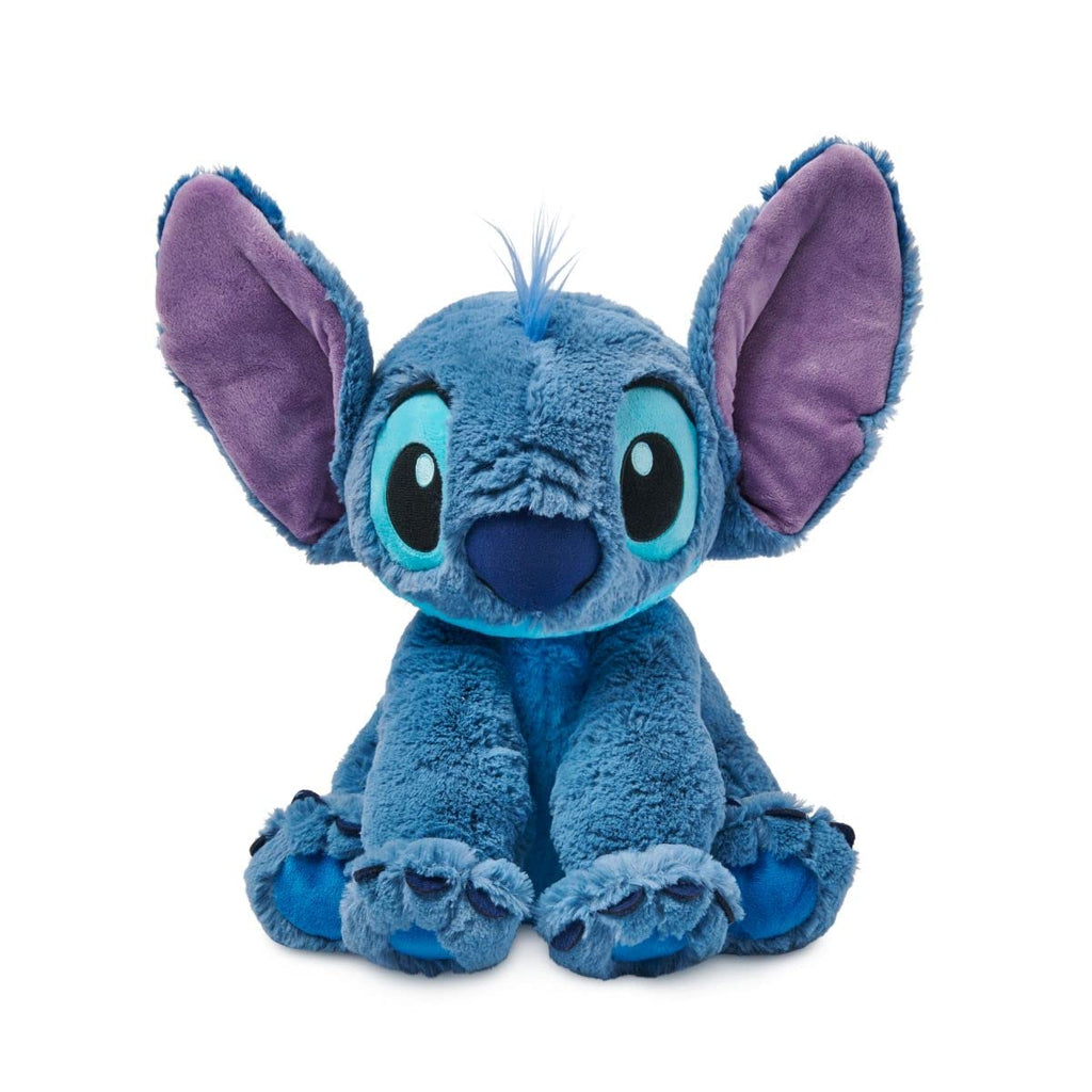 Disney Store Official Stitch Medium Soft Toy for Kids, Cuddly Character with Fuzzy Texture and Embroidered Details, Flexible Floppy Ears, Disney Plushy Suitable for All Ages