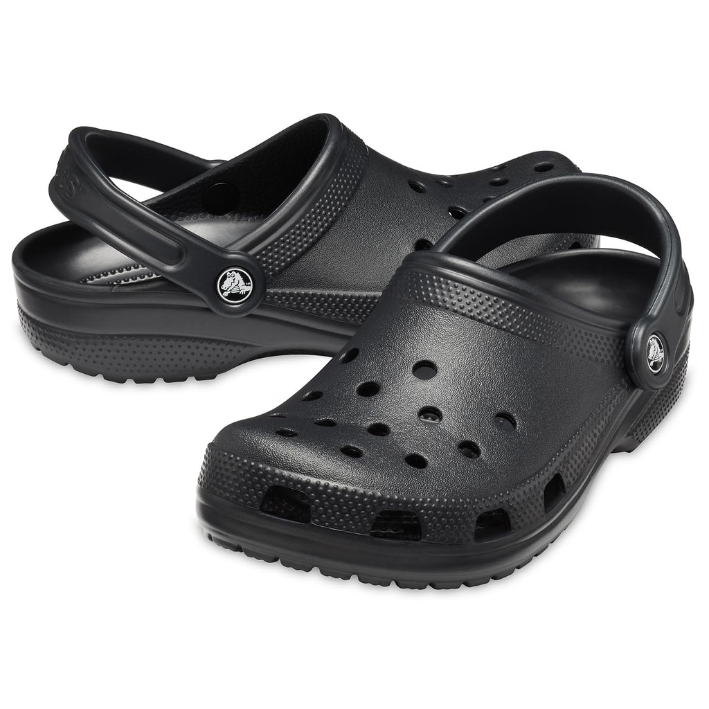 Crocs Unisex-Adult Classic Clog, Clogs for Women and Men, Black, 9 Women/7 Men